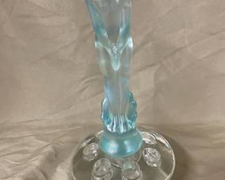 Fenton "September Morn" Flower Frog-SOLD