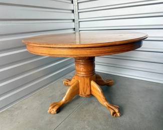 7 VintageOakWoodenDiningTable