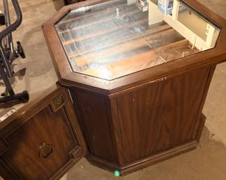 Vintage Murrow top storage side table 