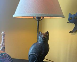 black cat lamp