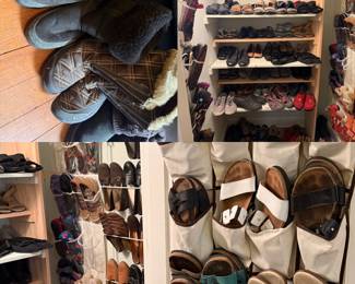 Ladies Shoes sizes 8 and some 8.5 and 7.5.  Euro comfort, Sperry, Bobs, Ferragamo, Soft and more fine shoes. 