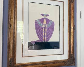 "La Somptueuse" Hand Signed Erte' Serigraph 298/350