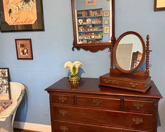 mahogany 6 drawer chest 