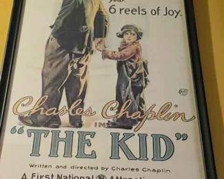 Reproduction framed movie poster