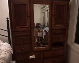 Mirrored armoire