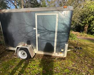 Trailer side view with door