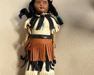 Indian doll with leather outfit