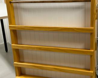 Custom built two sided display case for stamping tools