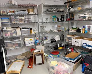 Various crafting and kitchen supplies