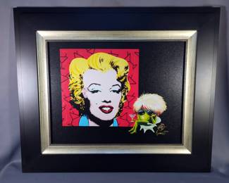 Michael Godard (American 1963-Present) 'Marilyn' Giclee In Color With Hand-Embellishment On Canvas, Signed And Numbered 321/450, Framed, 17.5" X 23" Without Frame, Park West Appraisal And COA 