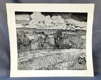 Stephanie Ingram Scott 'Miss O'Conner's Farm, Milledgeville' Print, Signed And Numbered 