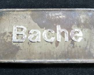 Bache One Ounce .999 Fine Silver Bar 