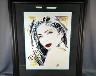 Dennis Mukai (Japan/American 1956-Present) 'Pisces' Limited Edition Serigraph, Signed And Numbered 92/125, Framed And Matted Under Glass, 34.5" X 28.5"