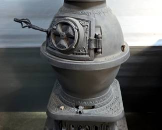 Vintage Cast Iron Wood Burning Stove