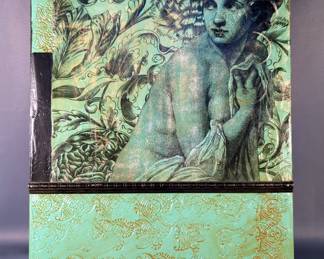 Mixed Media Artwork On Wood, Marked Swedo (Believed To Be Dana Swedo), 20" X 16" X 2.75" 