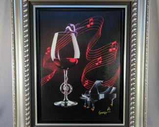 Michael Godard (American 1963-Present) 'A Night At The Opera' Giclee In Color With Hand-Embellishment On Canvas, Signed And Numbered E 50/200, Framed, 23.5" X 17.5" Without Frame, Park West Appraisal And COA 
