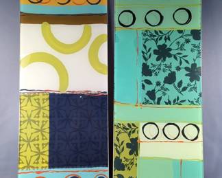 Dana Swedo Acrylic Series II #2 Mixed Media Art Panels 
