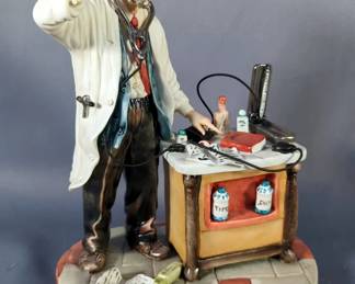 Capodimonte Porcelain Figurine - "Il Dottore" - Doctor at Work 