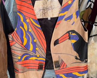 Leather Art Vest