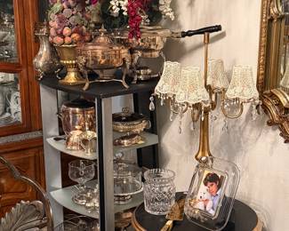 Tables and serving ware 