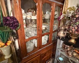 One of the china cabinets