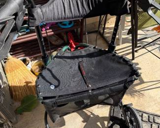 Oversized walker w seat