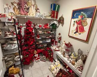 Christmas room - more in the garage and back yard!