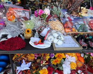 Garage is FULL of florals, crafts, outdoor