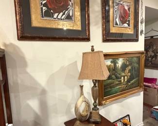 Another side table and art