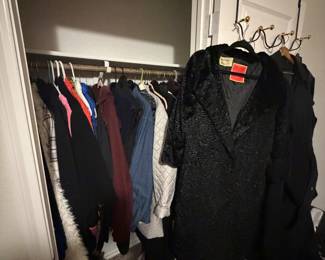 Winter coats, designer names some vintage