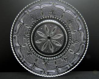 "Heritage Clear" 11.5" Sandwich Plate by Federal Glass