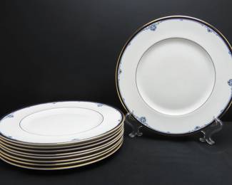 Lot of 9 Royal Doulton Fine Bone China "Princeton" Dinner Plates - Made in England