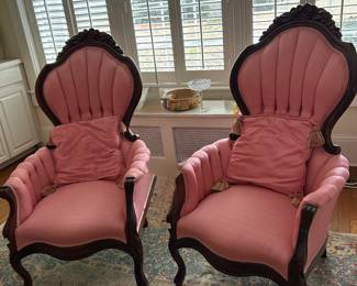 Pair of Victorian chairs 