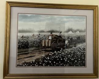 Ronnie Hamilton signed and numbered print “Evenin&nbsp;Wayin” matted&nbsp;and framed&nbsp;