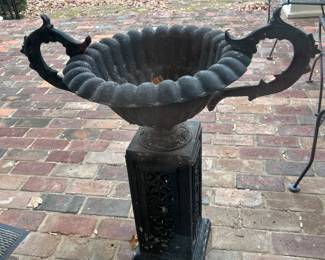 pair or iron planters