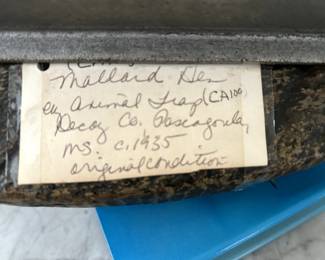 Mallard Hen by Animal Trap Decoy Co. Pascagoula MS 1935