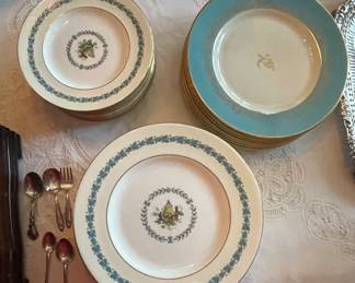 Wedgwood Appledore dinner and salad plates  &  Pickard dinner plates 