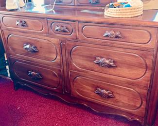 Lillian Russell dresser , matching mirror 