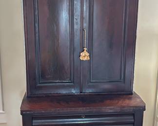 Empire drop front secretary 7’11” tall x 46” wide