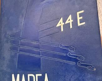 "Marfa Advanced Flying School 44E yearbook"  a WWII-era yearbook for the U.S. Army Air Forces Class 44-E