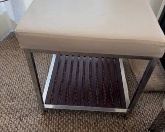 Taymor Chrome Square Vanity Stool