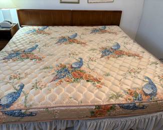 King Bed with MCM Teakwood American of Martinsville Headboard 