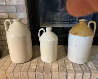 Large stoneware jugs 