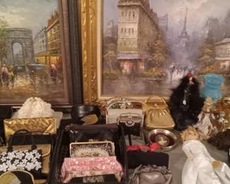 painting's and purses.
