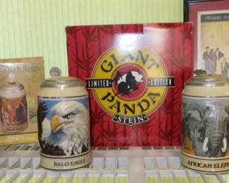 Budweiser Endangered Species Series Beer Steins