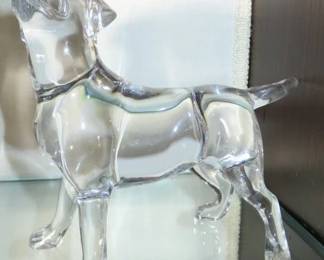 Baccarat Crystal Labrador Dog Figurine