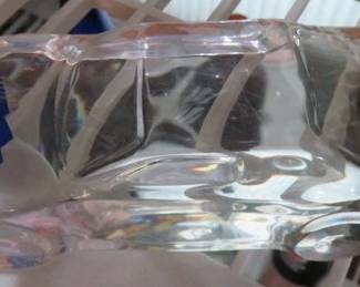 Bush Nascar Official Nascar Lugnut embedded in an Acrylic Car Paperweight with original case.