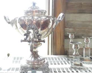 Antique Silver-Plated Hot Water Urn/Samovar