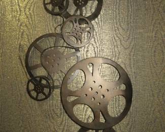 Metal Movie Reel Wall Art