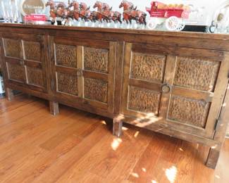Rustic Solid Wood Buffet Sideboard
